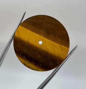 หน้าปัดนาฬิกา A K Gems ลายตาเสือธรรมชาติ ขนาด 31.50 มม. รูปทรงกลม หนา 1.60 มม. ขัดเงาด้านเดียว จากราชสถาน - Product Image 1