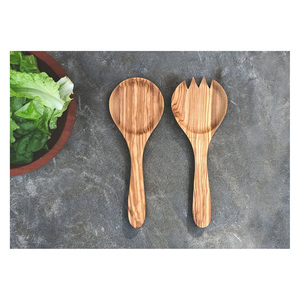 Acacia Wooden Salad Server Natural <b>Spoon</b> With Holder Salad Server & <b>Serving</b> <b>Spoon</b> Handcrafted Kitchen Utensil for Hotels Homes - Product Image 6