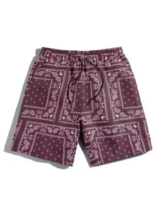 <b>Mens</b> Lightweight Beach Shorts Quick Dry Summer Swimming Surf Board Shorts Comfortable Elastic Waist Swim <b>Trunks</b> - Product Image 3