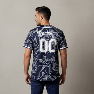 Camiseta de Béisbol Deportiva Personalizable con Logotipo, 100% Poliéster, Secado Rápido, Transpirable, Manga Corta, Unisex, Diseña Tu Propio Equipo - Product Image 3