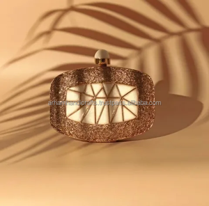 Artesanía de lujo hecha a mano madre de perla embrague fregona latón diseñador Metal noche bolsa para bodas y fiestas precios - Product Image 1