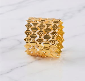 Anillos para Servilletas Dorados de Acero Inoxidable, Diseño Curvo Hecho a Mano, Anillo Metálico para Servilletas, Apto para Decoración de Mesa, Artículos de Cocina - Product Image 2