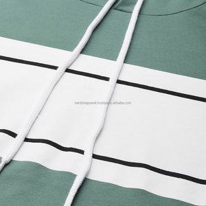 Nardon Apparel Offre Spéciale à capuche pour homme vert clair personnalisé 100% coton couleurs personnalisées sweat à capuche couleur contrastée capuche mode sweats à capuche - Product Image 5