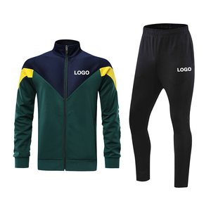 Ensemble de survêtement sportif unisexe SHAFIQ SPORTS, fermeture éclair intégrale, respirant, 100% coton, performance hivernale, entraînement athlétique, football - Product Image 1
