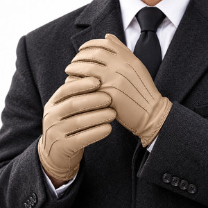ถุงมือหนังหน้าหนาวขายดี หนังแกะแท้นุ่มสบาย ดีไซน์มืออาชีพ - Product Image 2