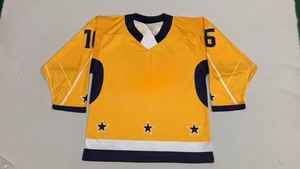 Maillot de hockey sur glace unisexe de haute qualité personnalisable avec logo brodé ou imprimé sur toute la surface par sublimation - Product Image 2