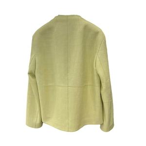 Chaqueta de piel de oveja y serpiente de alta gama para mujer, cuello redondo, estilo elegante, satén, novedad 2026 - Product Image 2