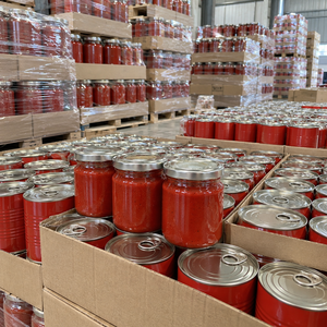 Concentrado de tomate rojo al 30% de sólidos con pasta de tomate enlatada en latas metálicas seguras para pedidos de ingredientes a granel de gran volumen - Product Image 5