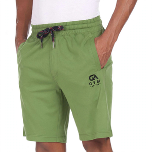 กางเกงขาสั้นผู้ชายสไตล์วินเทจผ้าแคนวาส 100% คอตตอน เอวกลาง ซิปหน้า ปักลาย มีกระเป๋า เหมาะสำหรับเล่นกีฬา - Product Image 2