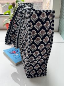 Handmade <b>Boho</b> Reversible Large Multicolor Animal Prints 100% Cotton Tote <b>Bag</b> Eco-Friendly Sustainable Sturdy Grocery Shopping - Product Image 2