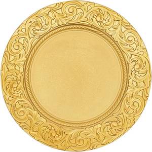 Assiette de Présentation Ronde de Luxe – Accessoire de Table Élégant pour Mariages, Banquets et Décoration Hôtelière - Product Image 1
