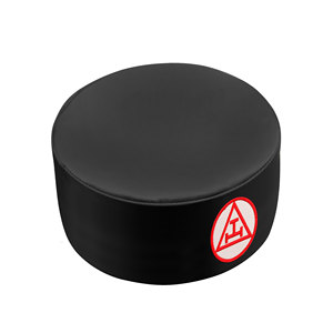 Gorra de Capítulo Royal Arch – Negra con Insignia Blanca y Roja - Product Image 1