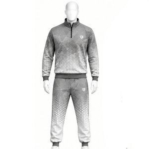 Conjunto Deportivo para Hombre con Estampado por Sublimación, Sudadera con Cierre Completo y Pantalones, Transpirable, de Poliéster, para Otoño, Corte Regular - Product Image 5
