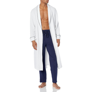 RABUSH SPORTS Unisex Premium Quality Terry Cotton Spa Hotel Bathrobe Long Sleeve Shawl Collar Breathable Quick Dry Sleepwear - Product Image 3