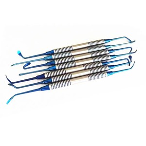 Kit de Herramientas Ergonómicas de Acero Inoxidable de 7 Piezas para Levantamiento de Senos en Implantes Dentales, para Aplicaciones Manuales de Limpieza y Relleno - Product Image 1