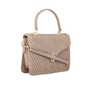 Bolso bandolera informal beige para mujer P55661 - Product Image 2