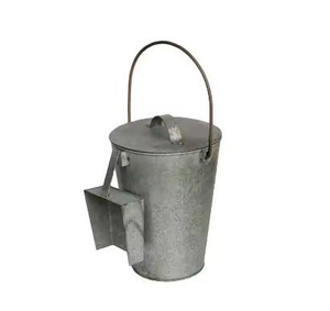Juego de 3 Cubos de Basura Metálicos Atractivos y Duraderos con Acabado Brillante Galvanizado, Cubos de Basura Metálicos Sólidos para el Hogar a Precio Económico - Product Image 2