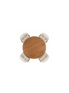 Modern Solid Rectangle Walnut Wood Luxury <b>Dining</b> Table Set <b>4</b> <b>Chairs</b> Midcentury Design Durable Stable Base Home Hotel Furniture - Product Image 3
