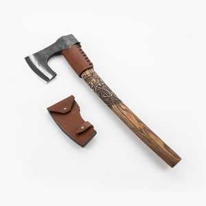 Customized Handmade High Carbon Steel Builder's Hatchet Wooden <b>Handle</b> Fine Leather Sheath DIY THEWIZ CRAFTS Brand 3-Year - Product Image 1