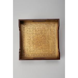 Encantadora bandeja de servicio que crea un ambiente acogedor para los invitados, bellamente elaborada por KHOOSI OVERSEAS - Product Image 2