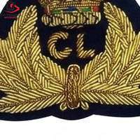 Meilleures ventes : Badges brodés Zari couleur unie, personnalisables, avec épingle de sûreté, finition décorative élégante pour vêtements, écologiques