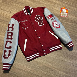 Veste universitaire à prix réduits – Veste Letterman personnalisée |   Vêtements d'extérieur pour équipes de football et de basketball - Product Image 4