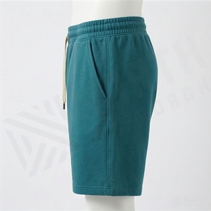 กางเกงขาสั้นผ้าแคนวาสผู้ชายแบบสั่งทำพิเศษ ผ้าฝ้ายหนานุ่ม สไตล์สตรีทแฟชั่นแนววินเทจ ซีดจางแบบโดนแดด แห้งเร็ว มีเชือกผูก - Product Image 3