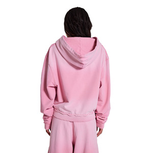 Ensemble de survêtement pour femmes, personnalisé, écologique, en molleton 100% coton, à capuche, manches longues, sweat-shirt et pantalon de jogging - Product Image 3