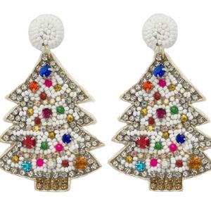 Pendientes con cuentas Diseño Día de Navidad Fiesta especial Desgaste Joyería de moda Diamantes de imitación Pendientes con cuentas de vidrio para niñas con cuentas - Product Image 3