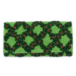 Nouveau sac de soirée pour femme, pochette à bandoulière perlée, motif nœud de Noël, pour mariage et fête, chic et tendance - Product Image 6