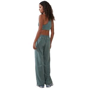 Pantalones Cargo de Trabajo para Mujer, OEM, Personalizados, Nueva Llegada, Corte Holgado, Tallas Grandes, 100% Algodón, Múltiples Bolsillos, Cintura Elástica - Product Image 3