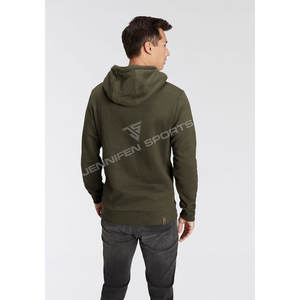 เสื้อฮู้ดดี้ผู้ชายแบบ unisex สำหรับฤดูหนาว ขายส่ง พร้อมเชือกผูก ปรับแต่งพิมพ์ลายปักโลโก้ ผ้าฝ้ายระบายอากาศได้ดี - Product Image 4