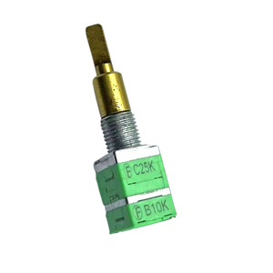 Potenciómetro Rotatorio de Metal de Doble Eje de 9 mm, 2 Gangs, C25K/B10K, Alta Calidad, Profesional para Audio, Montaje Pasante, Gran Venta - Product Image 6