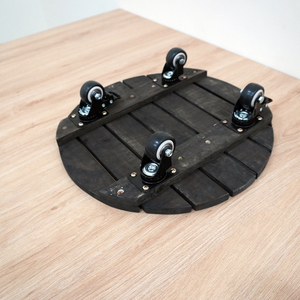 Carrito Minimalista de Madera Maciza de Abeto para Macetas con Ruedas Bloqueables, Resistente, para Jardín y Hogar - ¡Gran Oferta! - Product Image 4
