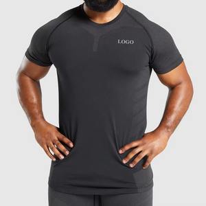 T-shirt de sport formel pour homme sur mesure 100 % coton écologique respirant coupe ample commandes OEM - Product Image 2