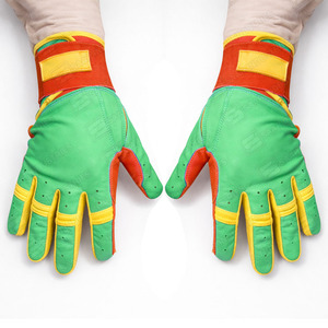 Guantes de Béisbol de Cuero Hechos a Medida, Profesionales, Más Vendidos, con Cierre de Velcro Ambidiestro, Diseño Personalizable, para Entrenamiento - Product Image 2