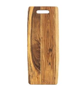 Planche à découper et plateau de service en bois d'acacia fabriqués avec expertise, avec poignée, pour hacher et servir - Product Image 6