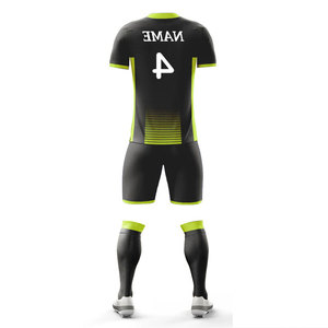 Tenues de football en gros pour fabricants, ensembles d'entraînement vintage à séchage rapide, uniformes de football vierges de couleur unie, kits d'équipement pour clubs et équipes - Product Image 6