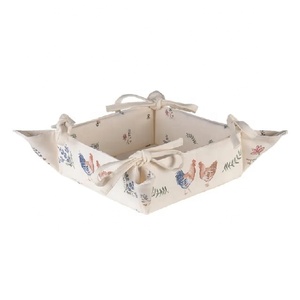 Round Long <b>Baskets</b> for <b>Bread</b> Baguette Storage Provides Better Freshness Made With Cotton Woven Fabric and GOTS Approved Boxes - Product Image 6