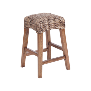 Taburete de Cocina sin Respaldo de Jacinto de Agua y Madera, Venta al por Mayor de Fábrica, Hecho en Vietnam - Product Image 2