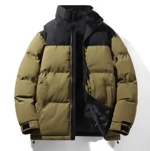 Veste élégante pour homme à col montant, épaisse, rembourrée en coton, chaude, d'hiver, coupe-vent, confortable, séchage rapide, personnalisable - Product Image 2