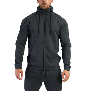 Chándal Deportivo Personalizado Unisex Gris con Capucha, Sudadera Larga de Forro Polar, Pantalones con Cordón, Secado Rápido, Ajuste Deportivo, Color Sólido, Invierno - Product Image 2