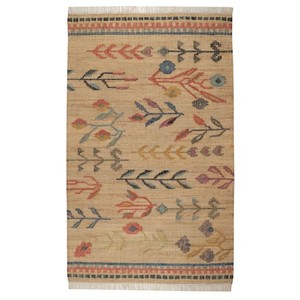 Tapis en jute de qualité supérieure, tissé à la main, écologique, durable, réversible, style bohème, en fibres naturelles, vente en gros - Product Image 3