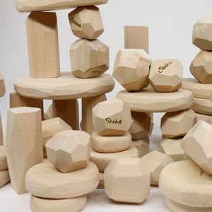 เกมหินเรียงซ้อนทำด้วยมือทำจากไม้คุณภาพสูง - Product Image 1