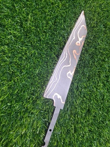 Cuchillo JEXMOO ENTERPRISES OEM hecho a mano de acero de Damasco con hoja de 7.5 pulgadas, punta clip y filo biselado recto para camping y bricolaje - Product Image 2