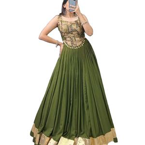 El último diseñador Pure Rayon Jacquard Silk Kodi Work Lehenga Choli de FabZone - Product Image 1