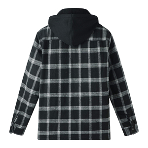 Sweat-shirts en flanelle décontractés pour hommes avec 2 grandes poches et fermeture éclair, respirants - Product Image 2