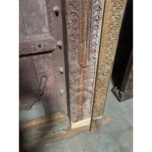 Puerta antigua en madera de teca, estilo granja, arquitectura antigua, puertas exteriores para VILLA en madera sólida - Product Image 6