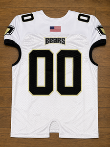 Maillot de football américain personnalisé OEM d'usine, sublimation, anti-UV, anti-bactérien, évacuation de l'humidité, respirant, 100% polyester - Product Image 3