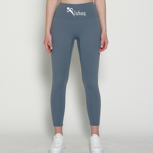 Leggings Ishaq de Cintura Alta, Largos, de Color Sólido, Deportivos, Elásticos, Transpirables, de Punto, con Spandex y Nailon, Pantalones de Yoga para Mujer con Bolsillo - Product Image 3